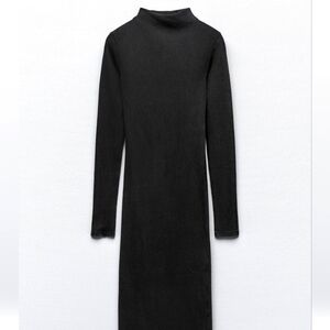 NWT Zara Washed Effect Midi Dress